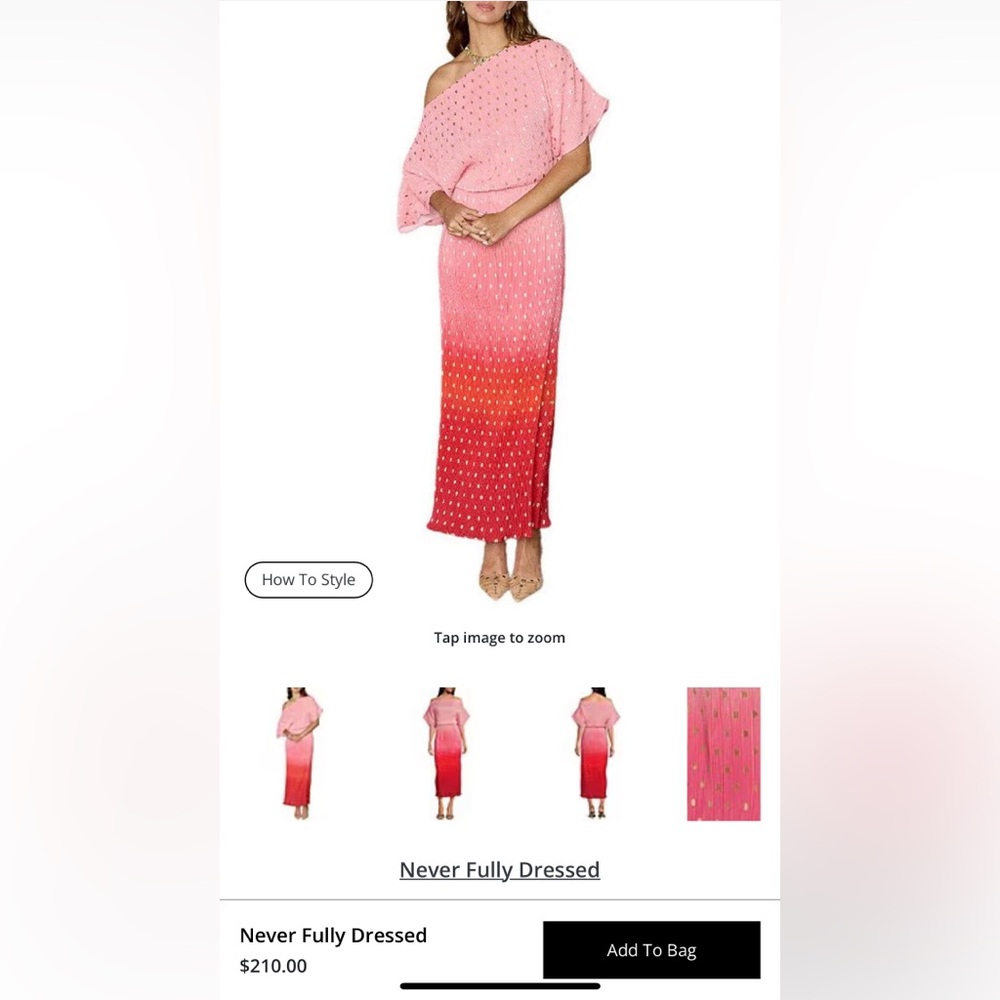 Never fully dressed dress